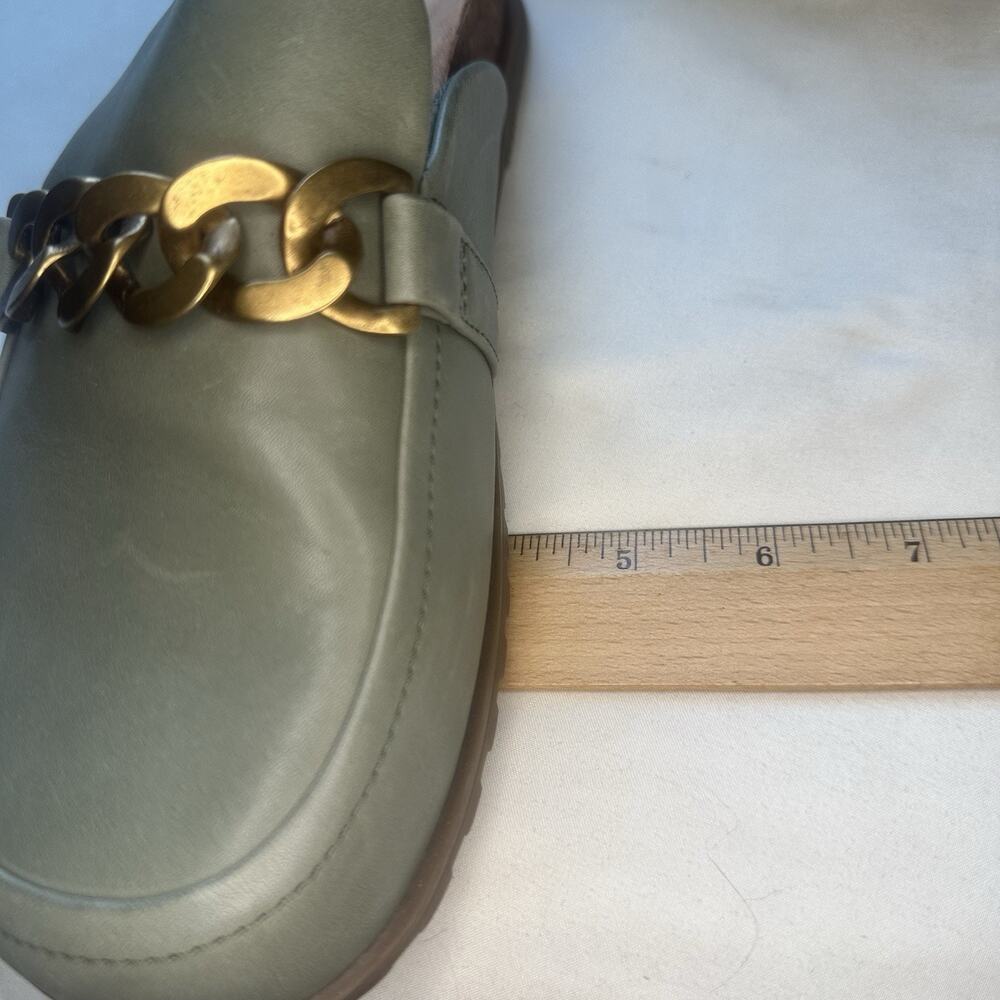 Vionic Georgie Mule Slides Womens 8.5 Olive Green Chain Comfort Loafer Sandals - Picture 8 of 8